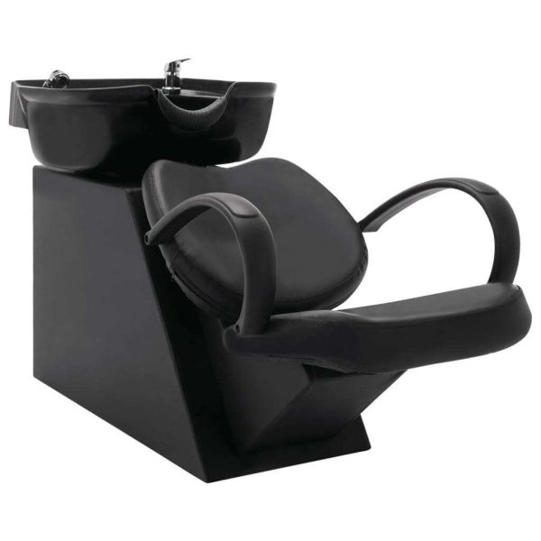 Salon Shampoo Chair with Washbasin Faux Leather