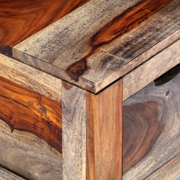 Coffee Table Grey 100x50x30 cm Solid Sheesham Wood