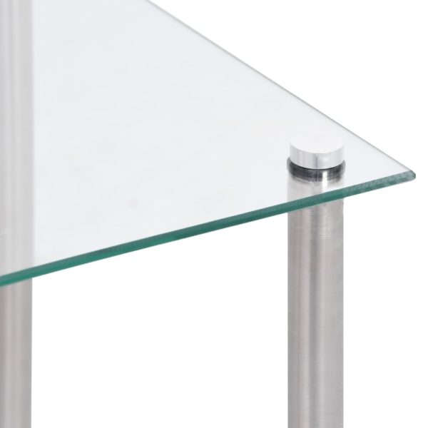 Nesting Tables 3 pcs Transparent Tempered Glass - Image 9