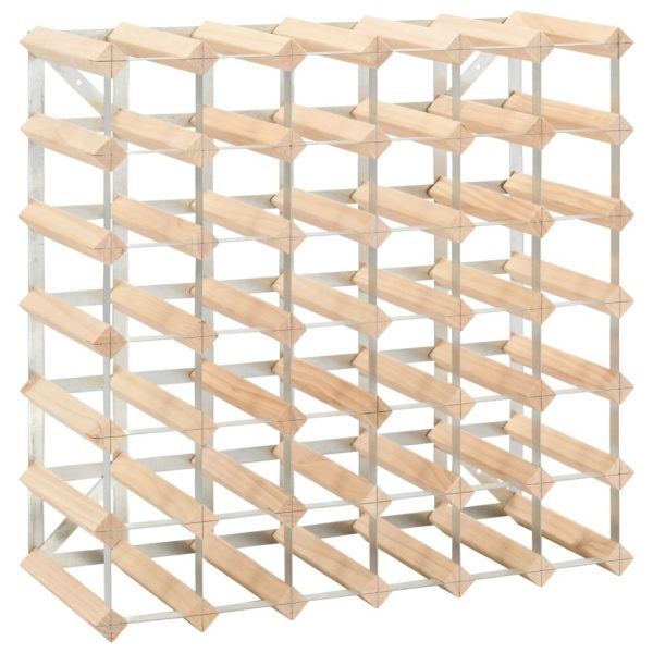 Wine Rack for Bottles Solid Pinewood