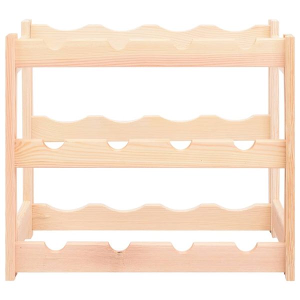 Wine Rack for Bottles Solid Wood Pine