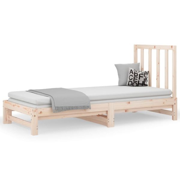 Hialeah Pull-out Day Bed 2x(92×187) cm Solid Wood Pine