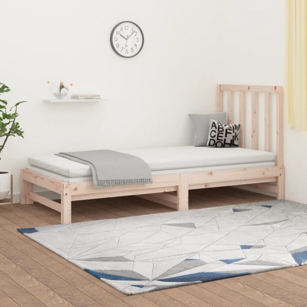 Hialeah Pull-out Day Bed 2x(92×187) cm Solid Wood Pine