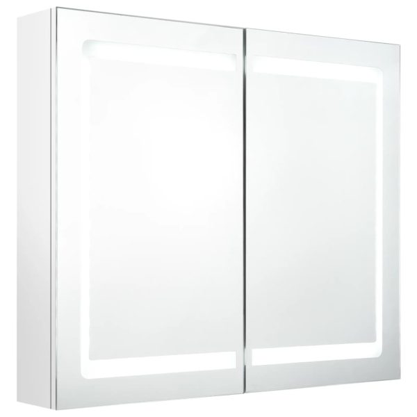 LED Bathroom Mirror Cabinet Shining White 80x12x68 cm