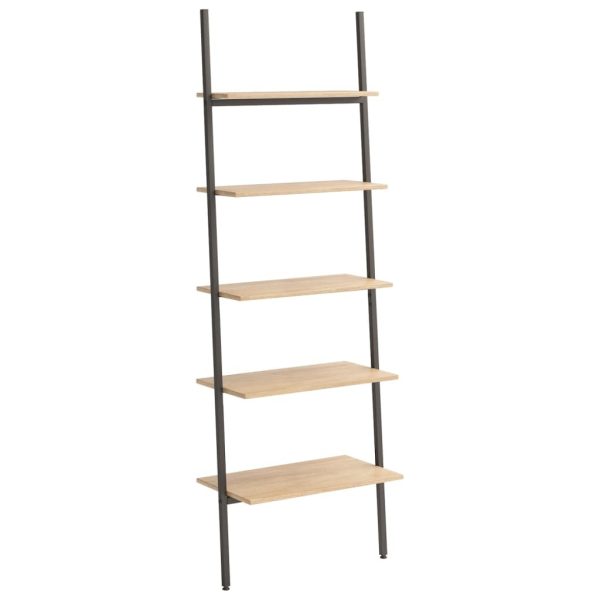 5-Tier Leaning Shelf and 64x34x185.5 cm