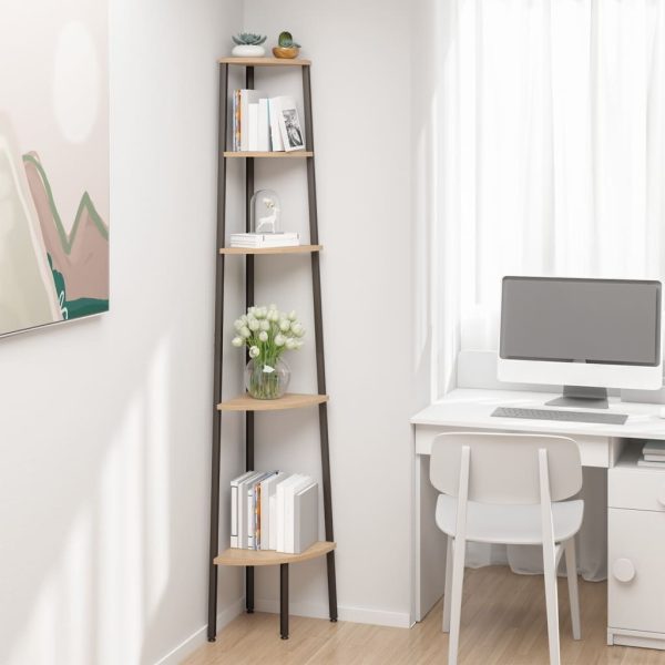 5-Tier Corner Shelf and 45.5×31.5×180 cm