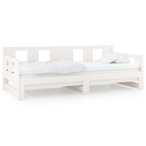 Devizes Pull-out Day Bed Solid Wood Pine 2x(92×187) cm