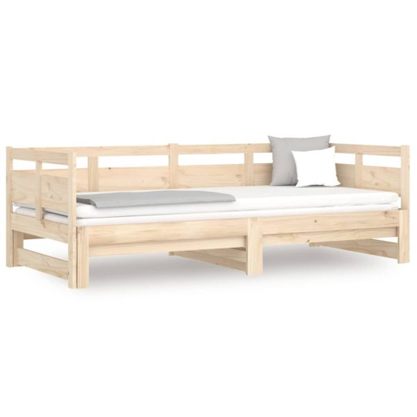 Destin Pull-out Day Bed Solid Wood Pine 2x(92×187) cm