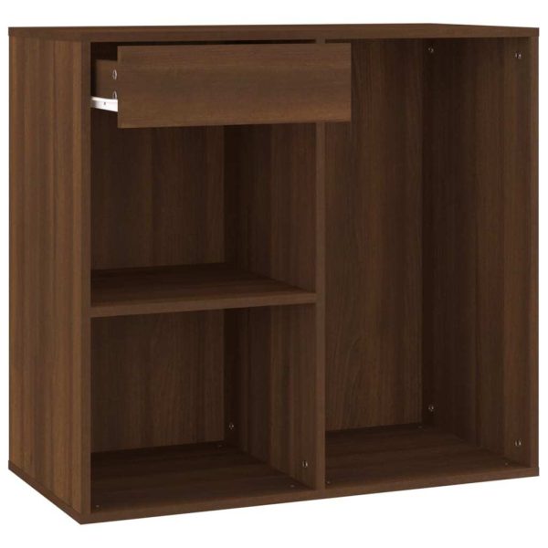 Cosmetic Cabinet Brown Oak 80x40x75 cm Engineered Wood