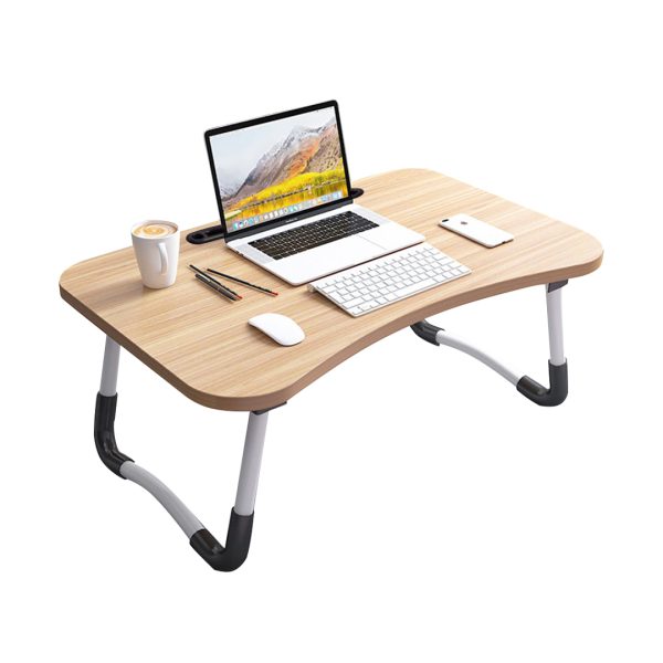 Portable Bed Table Adjustable Foldable Bed Sofa Study Table Laptop Mini Desk with Notebook Stand Card Slot Holder Home Decor