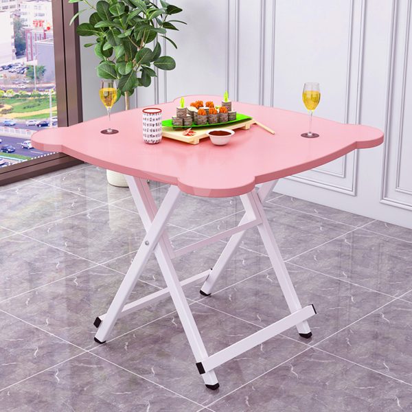 Minimalist Cat Ear Folding Table Indoor Outdoor Portable Stall Desk Home Decor