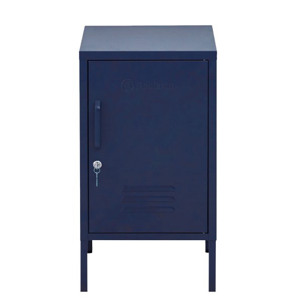 Metal Locker Storage Shelf Filing Cabinet Cupboard Bedside Table Blue