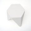 Set of 2 Puzzle Stool Plastic Stacking Stools Chair Outdoor Indoor White
