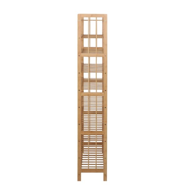 10-Tier Bamboo Shoe Rack Wooden Shelf Stand Storage Organizer