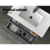 900mm Bathroom Vanity Cabinet Basin Unit Sink Storage Wall Mounted Cement