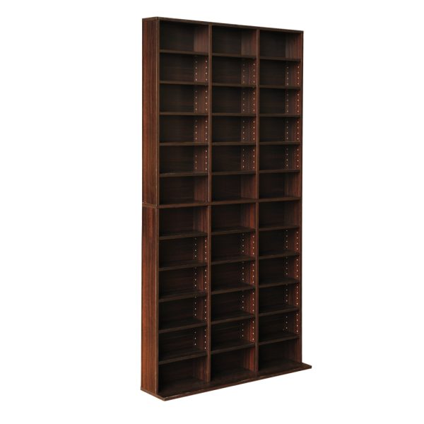 Adjustable Book Storage Shelf Rack Unit – Expresso