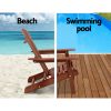 Outdoor Folding Beach Camping Chairs Table Set Wooden Adirondack Lounge