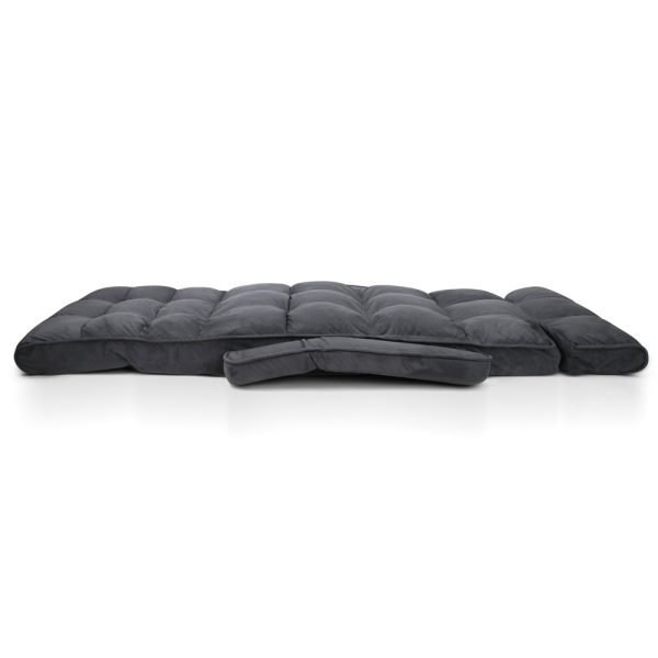 Adjustable Lounger with Arms – Charcoal
