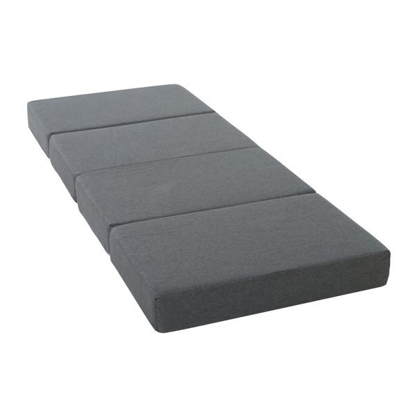 Bedding Foldable Mattress Folding Foam Single Grey