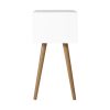 Bedside Tables Drawers Side Table Nightstand Wood Storage Cabinet White