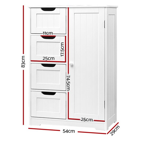 Bathroom Cabinet Storage Drawers White