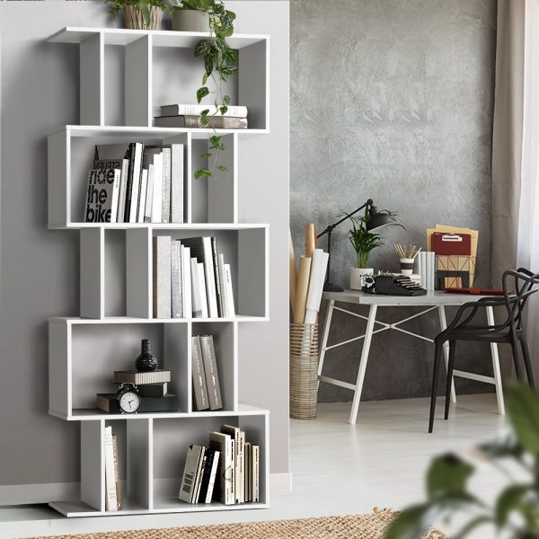 Bookshelf 5 Tiers – RITA White