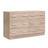 6 Chest of Drawers Cabinet Dresser Table Tallboy Lowboy Storage Wood