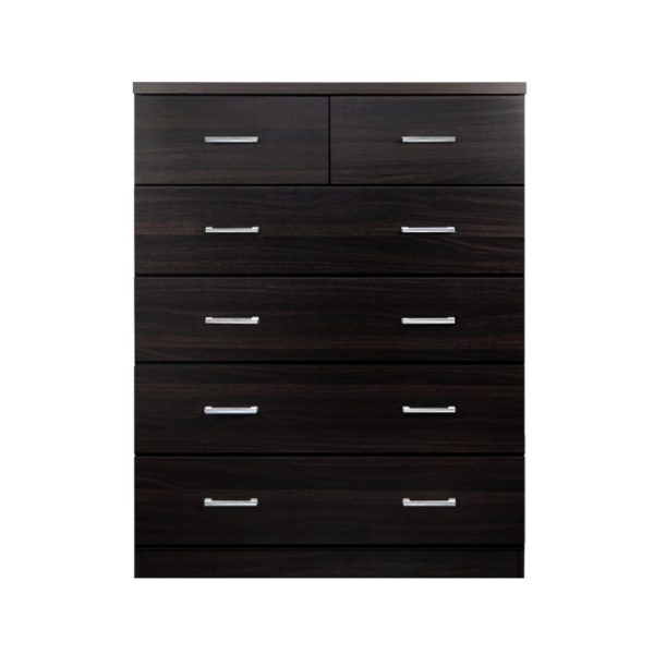 Tallboy 6 Drawers Storage Cabinet – Walnut