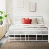 LEO Metal Bed Frame – Queen (White)