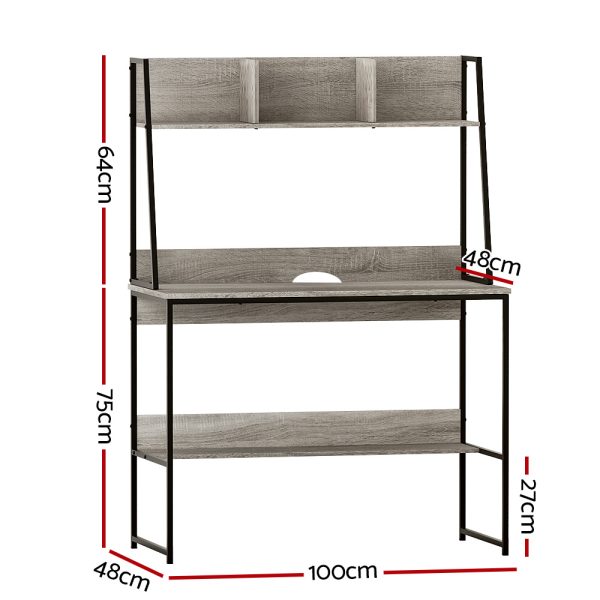 Artiss Computer Desk Office Desks Study Table Workstation Bookshelf Storage