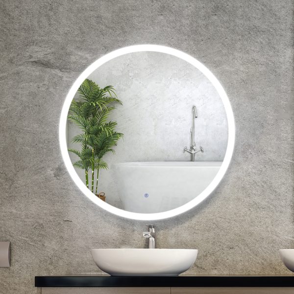 LED Wall Mirror With Light Bathroom Decor Round Mirrors Vintage