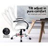 Artiss Office Chair Gaming Computer Chairs Executive PU Leather Seating White