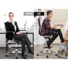 Office Chair Veer Drafting Stool Mesh Chairs Armrest Standing Desk Black