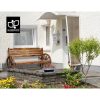 Garden Bench Wooden Wagon Chair 3 Seat Outdoor Furniture Backyard Lounge