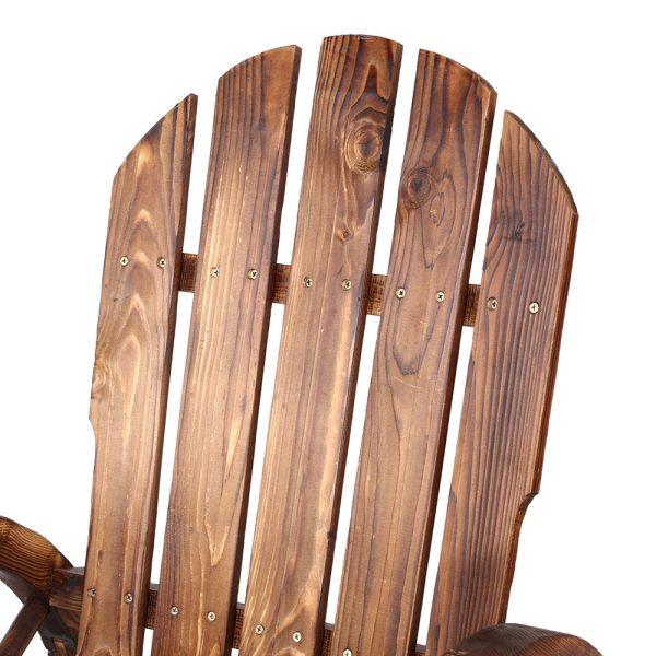 Wagon Wheels Rocking Chair – Brown
