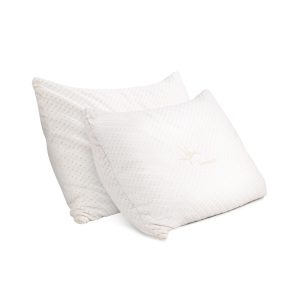 Set of 2 Single Bamboo Memory Foam Pillow
