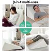 2X Memory Foam Wedge Pillow Neck Back Support with Cover Waterproof Beige