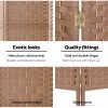 8 Panel Room Divider Screen Privacy Timber Foldable Dividers Stand Natural