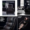 Luxury Recliner Chair Chairs Lounge Armchair Sofa Leather Cover Brown