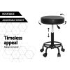 Artiss Round Salon Stool Stools Black Swivel Barber Hair Hydraulic Chairs Lift