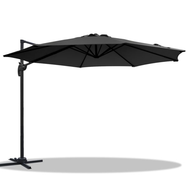 Roma Outdoor Umbrella – Black