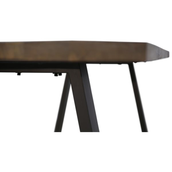 Begonia Dining Table 180cm Live Edge Solid Mango Wood Unique Furniture – Natural