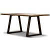 Begonia Dining Table 220cm Live Edge Solid Mango Wood Unique Furniture – Natural