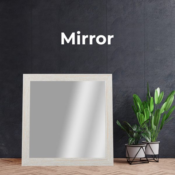 Dresser Mirror Vanity Dressing Table Mountain Ash Wood Frame – White