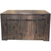Catmint Coffee Table 127cm 2 Drawer Solid Acacia Wood – Stone Grey