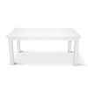 Laelia Dining Table 220cm Solid Acacia Timber Wood Coastal Furniture – White