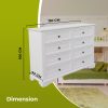 Celosia Dresser 8 Chest of Drawers Bedroom Acacia Timber Storage Cabinet – White