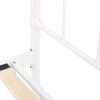 Gracy Double Bed Size Metal Frame Platform Mattress Base – White