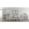 Plumeria Buffet Table 145cm 1 Door 3 Drawer Solid Acacia Timber – White Brush