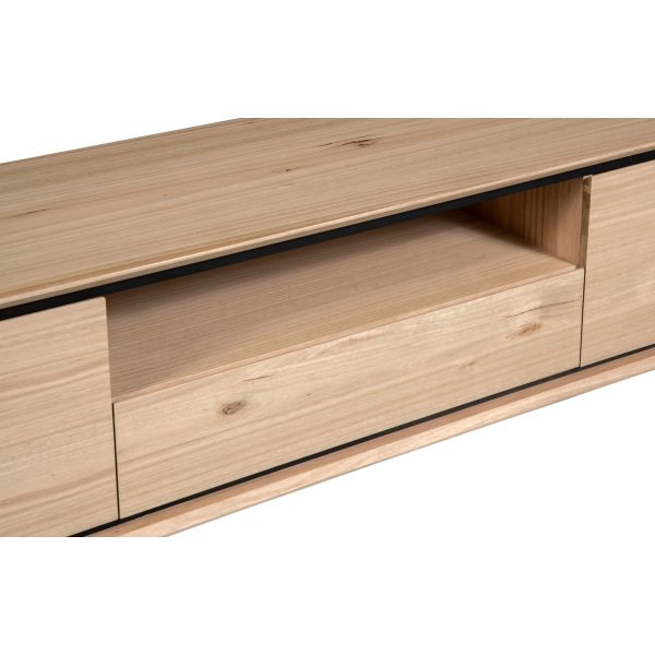 Aconite ETU Entertainment TV Unit 210cm Solid Messmate Timber Wood – Natural